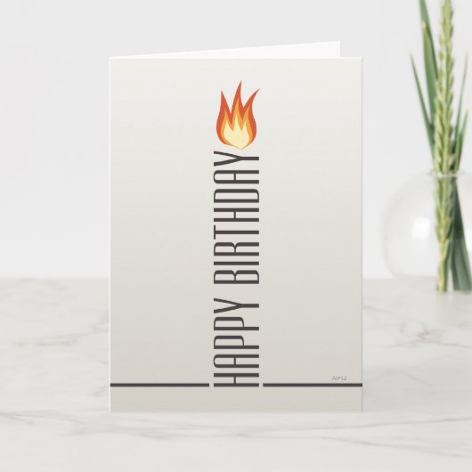 Carte Bonne bougie d'anniversaire (Devant)