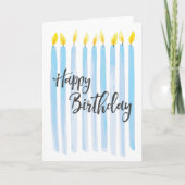 Carte Bonne bougie d'anniversaire - Personnaliser (Devant)