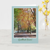 Carte Bonne Carte, Arbres D'Automne, Salutation Galloise (Fleur jaune)