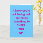 Carte Bonne carte, drôle (Fleur jaune)