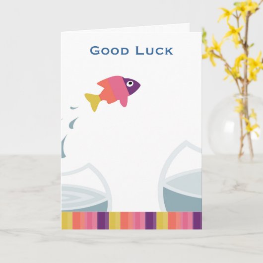 Carte Bonne chance (Fleur jaune)