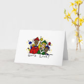Carte Bonne chance (Fleur jaune)