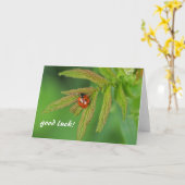 Carte bonne chance (Fleur jaune)