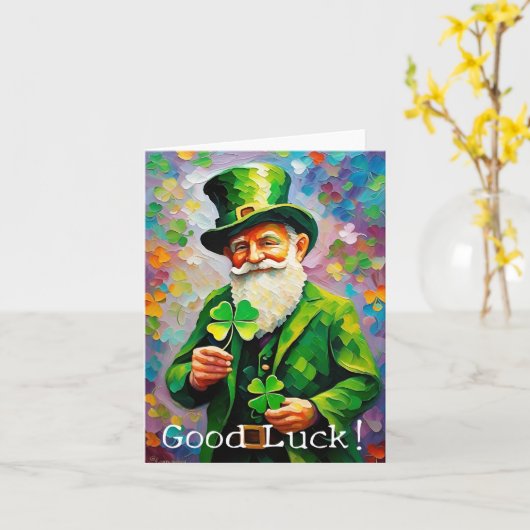 Carte Bonne Chance ! (Fleur jaune)