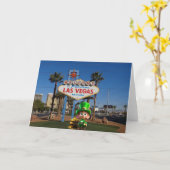 Carte Bonne Chance à Vegas. (Fleur jaune)