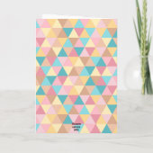 Carte Bonne chance Abstrait Pastel (Dos)