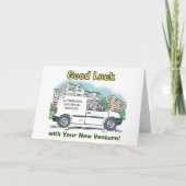 Carte Bonne chance avec la nouvelle entreprise (Devant)