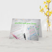 Carte Bonne chance avec vos examens (Fleur jaune)