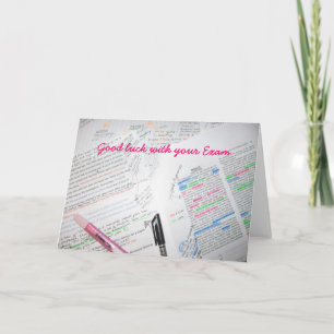 Carte Bonne chance avec votre examen