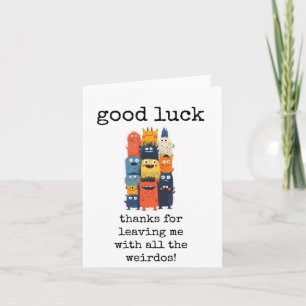 Carte Bonne Chance, Cotravailleur, Patron, Employés, Car