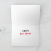 CARTE BONNE CHANCE D'ANNIVERSAIRE - HOPPY BANTHDAY! (Intérieur)