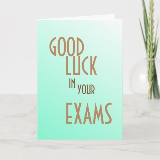 CARTE BONNE CHANCE DANS VOS EXAMENS JE PENSE À VOUS (Devant)
