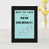 Carte Bonne chance dans votre nouveau voyage ! - (Fleur jaune)