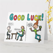 Carte Bonne chance de quitter le travail (Fleur jaune)