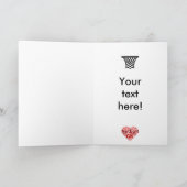 Carte Bonne chance Netball Salutation (Intérieur)