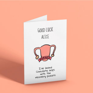 Carte Bonne Chance pour la Récupération après Hystérecto