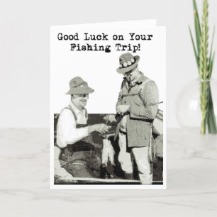 Carte Bonne chance sur votre voyage de pêche