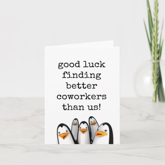 Carte Bonne Chance Trouver De Meilleurs Collaborateurs,  (Devant)