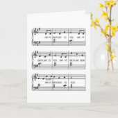 Carte Bonne chanson d'anniversaire (Fleur jaune)