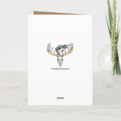 Carte Bonne Chasse d'anniversaire Buckin (Dos)