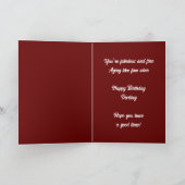 Carte Bonne Chérie d'anniversaire (Intérieur)