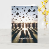 Carte Bonne classe de diplômés (Fleur jaune)