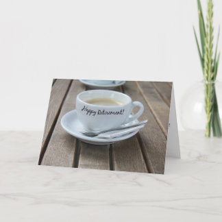 Carte Bonne coupe de café à la retraite
