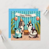 Carte Bonne coutume d'anniversaire (Devant/Arrière en situation)