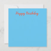 Carte Bonne coutume d'anniversaire (Dos)