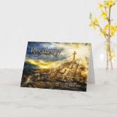 Carte Bonne Croix d'or spirituelle (Fleur jaune)