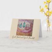 Carte bonne cuisine et bons amis (Fleur jaune)