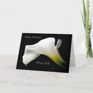 Carte Bonne dame classique d'anniversaire*