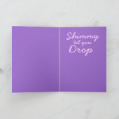 Carte Bonne danseuse du ventre d'anniversaire (Intérieur)