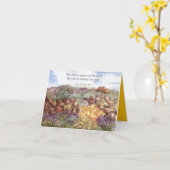 Carte Bonne Écriture de Printemps Bible Fleurs du désert (Fleur jaune)