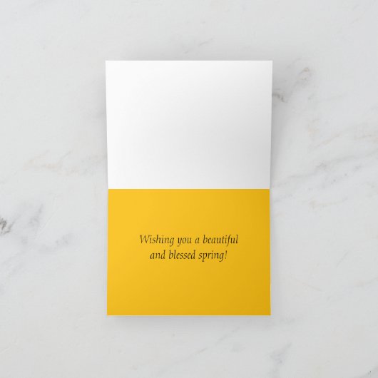 Carte Bonne Écriture de Printemps Bible Fleurs du désert (Intérieur)