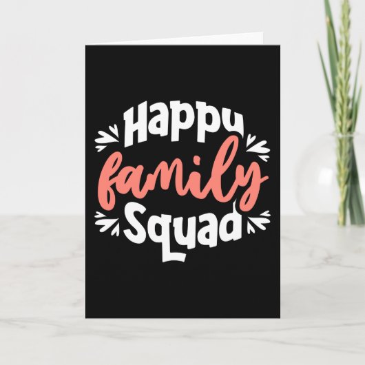 Carte Bonne équipe familiale (Devant)