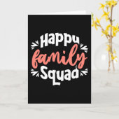 Carte Bonne équipe familiale (Fleur jaune)