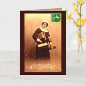 Carte Bonne et Heureuse Annee (Fleur jaune)