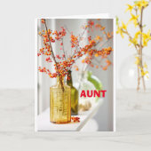 CARTE BONNE ET SPÉCIALE ANNIVERSAIRE SOUHAITE "CHAUNT" C (Fleur jaune)