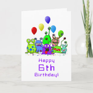 Carte Bonne fête Alien d'anniversaire
