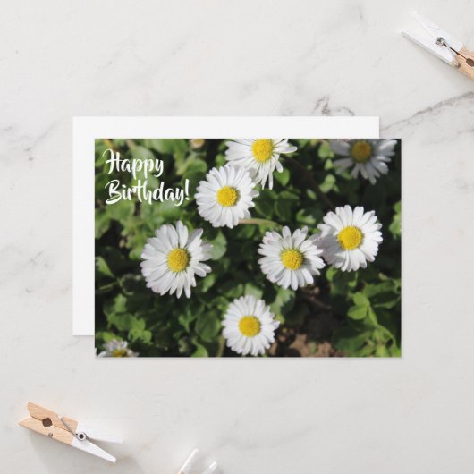 Carte Bonne fête d'anniversaire (Devant/Arrière en situation)