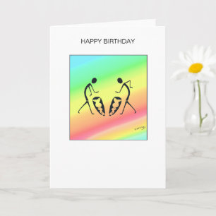 Carte Bonne fête d'anniversaire des couleurs
