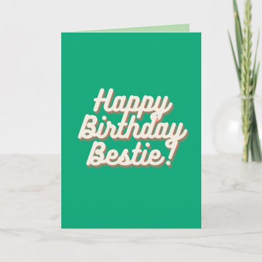 Carte Bonne fête d'anniversaire | Green (Devant)