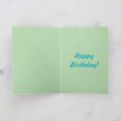 Carte Bonne fête d'anniversaire | Green (Intérieur)