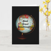 Carte Bonne fête d'anniversaire Meilleure grande petite- (Fleur jaune)