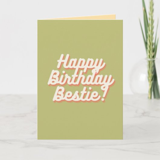 Carte Bonne fête d'anniversaire | Sage (Devant)