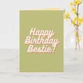 Carte Bonne fête d'anniversaire | Sage (Fleur jaune)