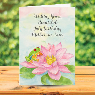 Carte Bonne fête de juillet pour la belle-mère avec nénu