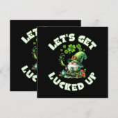 Carte bonne fête de la saint patrick (Devant / Derrière)
