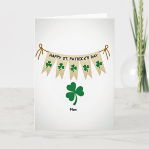 Carte Bonne Fête de la Saint-Patrick Maman